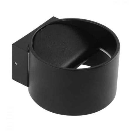 LED Wandleuchte SISAM 8W rund, 4200K, Schwarz