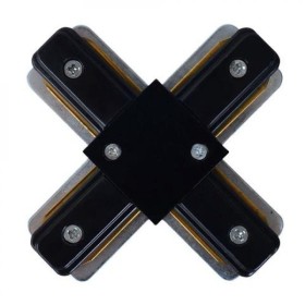 Schienenleuchtenverbinder Х-Connector / Max. 16A, Schwarz Schienenleuchtenverbinder Х-Connector / Max. 16A, Schwarz
