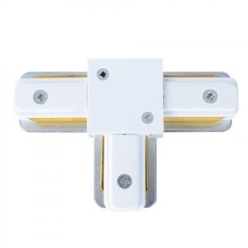 Schienenleuchtenverbinder T-Verbinder / Max. 16A, Weiß Schienenleuchtenverbinder T-Verbinder / Max. 16A, Weiß