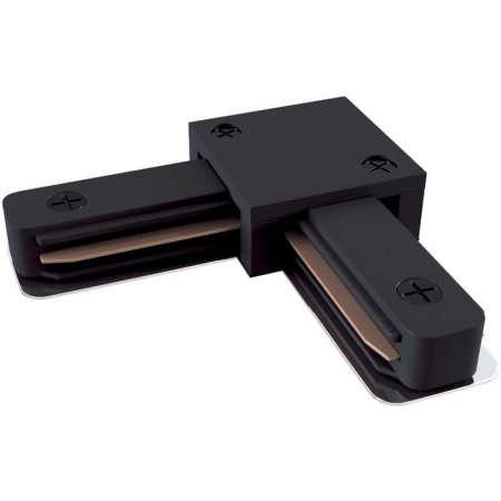 Schienenleuchtenverbinder L-Verbinder / Max. 16A, Schwarz