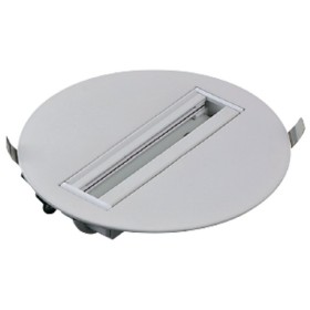 Monopoint Lampensockel für Stromschiene, rund, weiß Monopoint Lampensockel für Stromschiene, rund, weiß