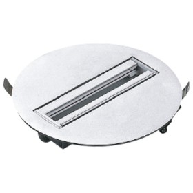 Monopoint Lampensockel für Stromschiene, rund, Silber Monopoint Lampensockel für Stromschiene, rund, Silber