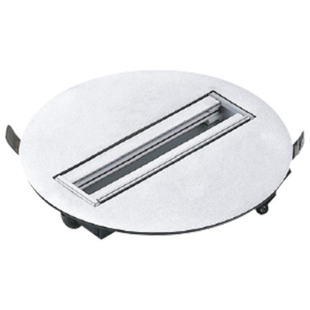 Monopoint Lampensockel für Stromschiene, rund, Silber