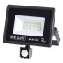 LED Flutlicht-Aussenstrahler mit PIR-Sensor LEON/S-10 10W 6400K IP65 Schwarz