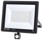 LED Flutlicht-Aussenstrahler mit PIR-Sensor LEON/S-100 100W 6400K IP65 Schwarz