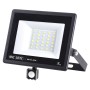 LED Flutlicht-Aussenstrahler mit PIR-Sensor LEON/S-30 30W 6400K IP65 Schwarz