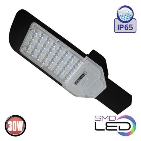 LED-Straßenlaterne ORLANDO-30 30W 6400K Schwarz