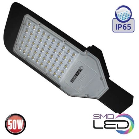 LED-Straßenlaterne ORLANDO-50 50W 6400K Schwarz