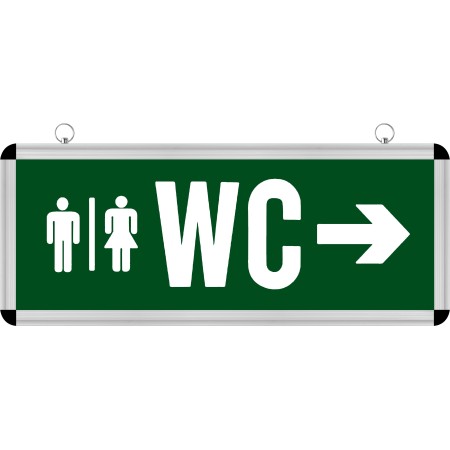 Led WC-Leuchte ROBSON 3W WC Rechts-Links