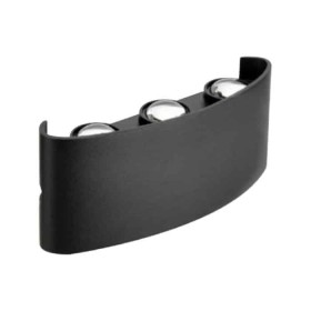 LED Garten Wandleuchte PROTON-6 6W 4200K Schwarz LED Garten Wandleuchte PROTON-6 6W 4200K Schwarz