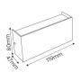 LED Garten Wandleuchte PROTON/S-4 4W 4200K Schwarz