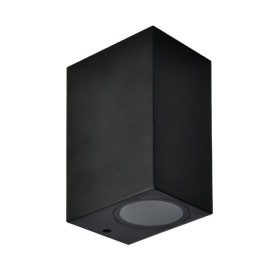 Led Garten Wandleuchte MAMBA-SQ Quadratisch Schwarz 2xGU10 Led Garten Wandleuchte MAMBA-SQ Quadratisch Schwarz 2xGU10