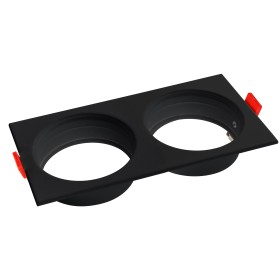 Downlight-Armatur für Modul-9 und Modul-G, RECESSED-SQ2 GU10 Max. 10W Quadratisch Schwarz