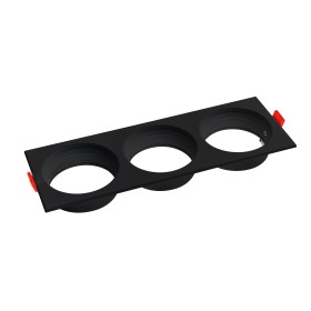 Downlight-Armatur für Modul-9 und Modul-G, RECESSED-SQ3 GU10 Max. 10W Quadratisch Schwarz