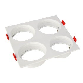 Downlight-Armatur für Modul-9 und Modul-G, RECESSED-SQ4 GU10 Max. 10W Quadratisch Weiß