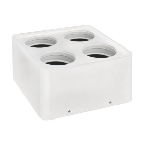 Downlight-Armatur für Modul-9 und Modul-G, SURFACE-SQ4 GU10 Max. 10W Quadratisch Weiß