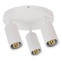 LED Aufbaustrahler JOKER-4 3xGU10 360° drehbar, 90° schwenkbar Weiß rund