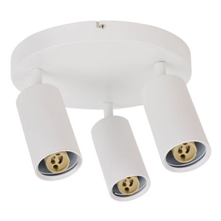 LED Aufbaustrahler JOKER-4 3xGU10 360° drehbar, 90° schwenkbar Weiß rund