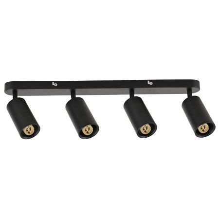 LED Aufbaustrahler JOKER-5 4xGU10 360° drehbar, 90° schwenkbar Schwarz linear