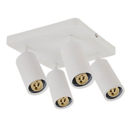 LED Aufbaustrahler JOKER-6 4xGU10 360° drehbar, 90° verstellbar Weiß quadratisch