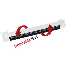 LED Schienen-Linearleuchte PARMA-20 20W 4200K Weiß Drehbarer Korpus