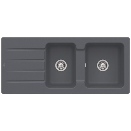 Villeroy & Boch Architectura 80 Einbauspüle, Ablaufgarnitur mit Handbetätigung, reversibel inklusive Hahnlochbohrung