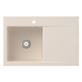 Villeroy & Boch Subway Style 45 Einbauspüle, Ablaufgarnitur mit Handbetätigung, Becken links