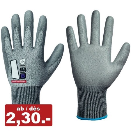 60paar Schnittschutz-Arbeitshandschuhe, Polyester-Glasfaser-Elasthan