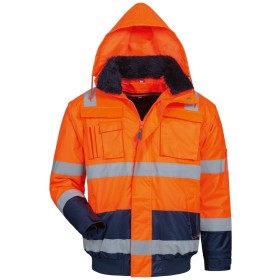 Elysee OLIVER Warnschutz Pilotenjacke orange/marine