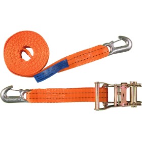 2-teilig Zurrgurt 2000kg / 6m - 35mm Ratsche mit Druckratsche und Sicherungshaken 2-teilig Zurrgurt 2000kg / 6m - 35mm Ratsche mit Druckratsche und Sicherungshaken