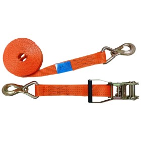 2-teilig Zurrgurt 5000kg / 8m - 50mm Ratsche mit Druckratsche und Sicherungshaken 2-teilig Zurrgurt 5000kg / 8m - 50mm Ratsche mit Druckratsche und Sicherungshaken