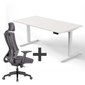 SET : Steh-Sitz Schreibtisch ERGO + ERGO Bürostuhl SET : Steh-Sitz Schreibtisch ERGO + ERGO Bürostuhl