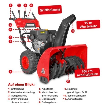 Benzin Schneefräse - Davos (Hecht)