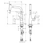 hansgrohe Metris Select M71 Einhebel-Küchenmischer 240, Ausziehauslauf, 1jet