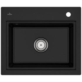 Villeroy & Boch Subway Style 60 S Einbauspüle, Ablaufgarnitur mit Handbetätigung, inkl. Abtropfgitter