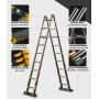 ALU Mahrzweck-Teleskopleiter mit Softclose und Querfuss