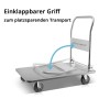 Universal-Plattformwagen klappbar mit 350 kg Tragkraft, rutschhemmender Ladefläche