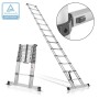 Teleskopleiter mit 150 kg Tragkraft und 3,90 m Maximallänge