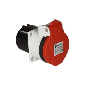 Einbausteckdose T25, 400V/16A, mit Klappdeckel IP55 Einbausteckdose T25, 400V/16A, mit Klappdeckel IP55
