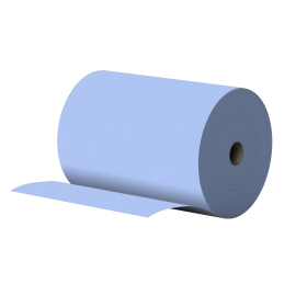 Industrie Putzpapier-Rolle 2 lagig Blau 100% Zellstoff 36x37cm 1000 Abr. PREMIUM Industrie Putzpapier-Rolle Blau 100% Zellstoff 36x37cm 1000 Abr. PREMIUM