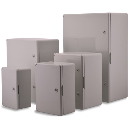 ABS Schaltschrank Hellgrau inkl. Montageplatte
