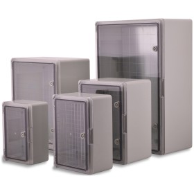 ABS Schaltschrank transparent inkl. Montageplatte ABS Schaltschrank transparent inkl. Montageplatte
