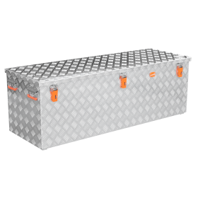 Massive Transportkisten aus Aluminium Riffelblech - Pritschenbox anbaufähig Massive Transportkisten aus Aluminium Riffelblech - Pritschenbox anbaufähig