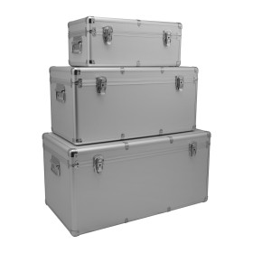 3er Set Alu Rahmenkoffer 19 - 54 - 82 Liter Transportbox Werkzeugkoffer 3er Set Alu Rahmenkoffer 19 - 54 - 82 Liter Transportbox Werkzeugkoffer