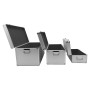 3er Set Alu Rahmenkoffer 19 - 54 - 82 Liter Transportbox Werkzeugkoffer