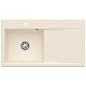 Villeroy & Boch Subway Style 50 Einbauspüle, Ablaufgarnitur mit Handbetätigung, Becken links