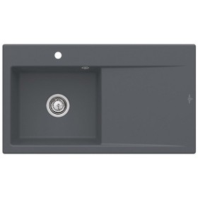 Villeroy & Boch Subway Style 50 Einbauspüle, Ablaufgarnitur mit Handbetätigung, Becken links