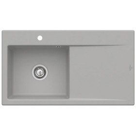 Villeroy & Boch Subway Style 50 Einbauspüle, Ablaufgarnitur mit Handbetätigung, Becken links