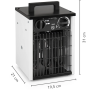 Chauffage électrique TROTEC TDS 10 avec ventilateur de 2 kW, thermostat intégré, protection contre la surchauffe