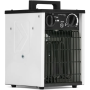 Chauffage électrique TROTEC TDS 10 avec ventilateur de 2 kW, thermostat intégré, protection contre la surchauffe